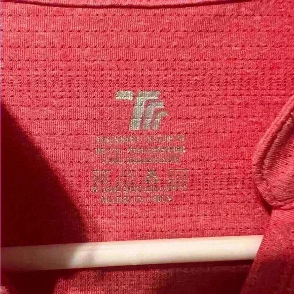 Gopune V-Neck Collarless Golf Pink Polo Shirt - Size XS - Picture 3 of 3